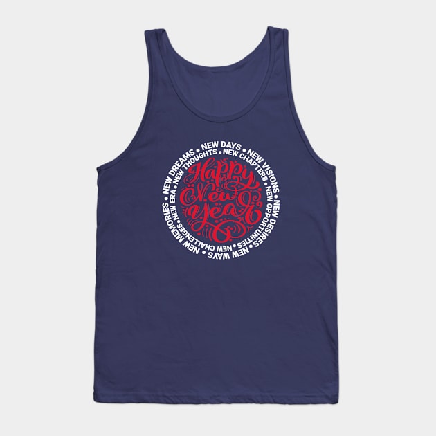 Happy New Year Motivational Tank Top by MIRO-07
